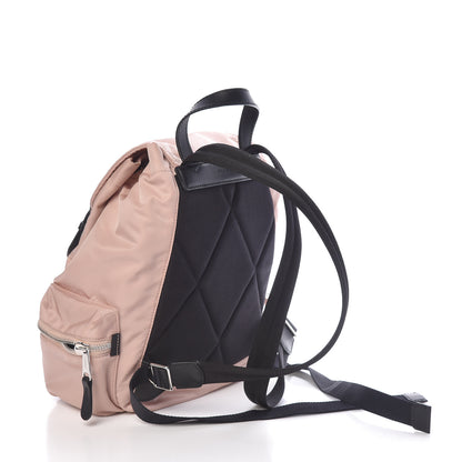 Burberry Nylon Logo Print Medium Rucksack Backpack Rose Beige 3 of 10