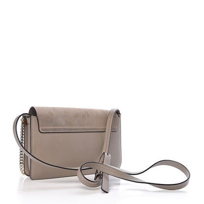 Chloe Suede Calfskin Small Faye Shoulder Bag Motty Grey 3 of 10