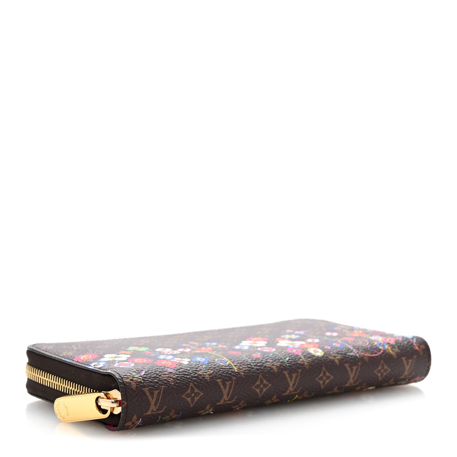 美品 LOUIS VUITTON Louis Vuitton LV X TM Monogram Flowers Zippy Wallet 1890765