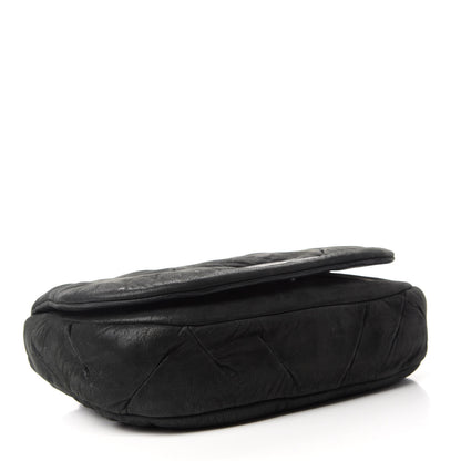 Chanel Iridescent Calfskin Glint Accordion Flap Black 4 of 11