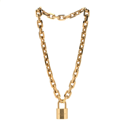 Louis Vuitton LV Edge Necklace Cadenas Gold 3 of 4