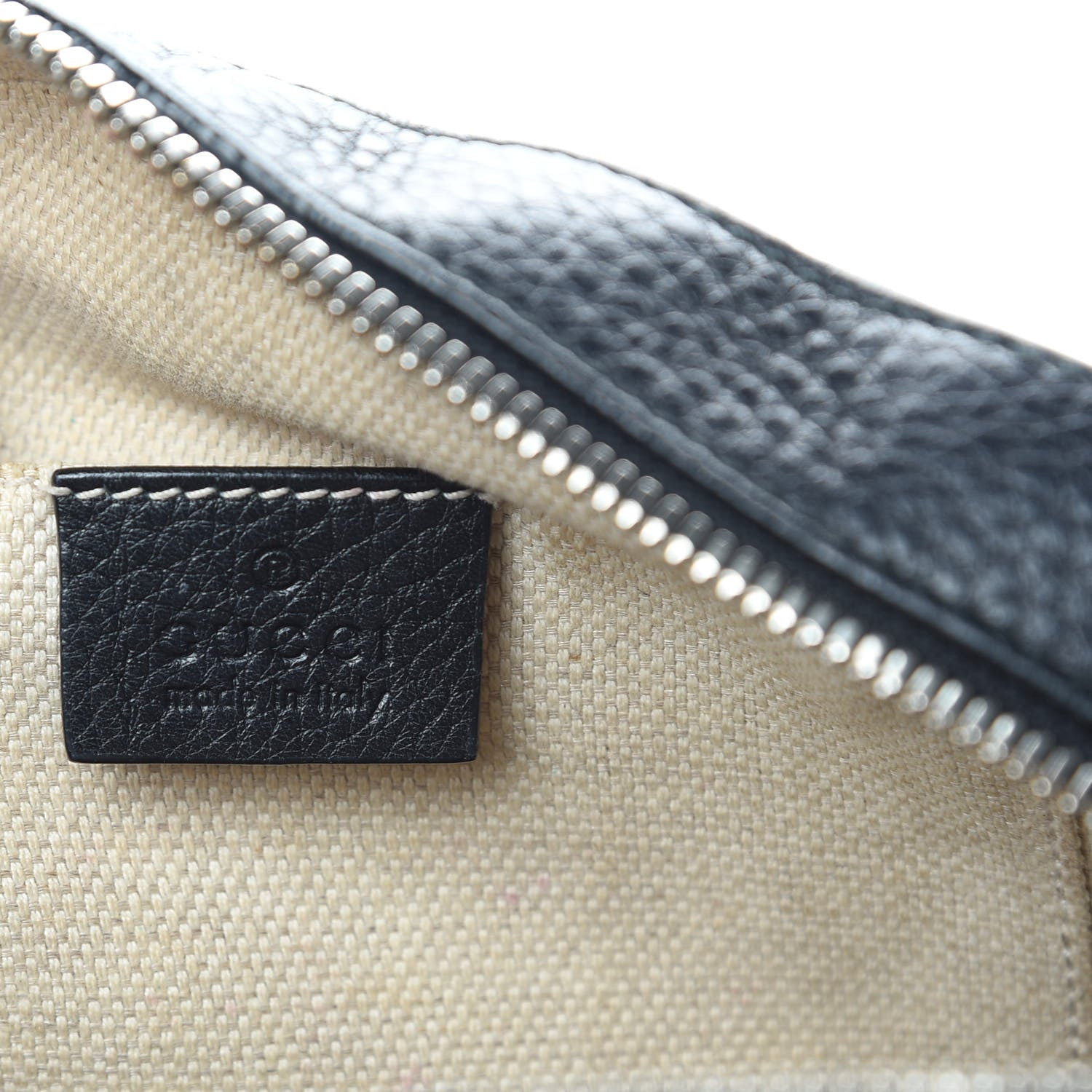 Gucci Pebbled Calfskin Studded Small Soho Disco Bag Black 6 of 14