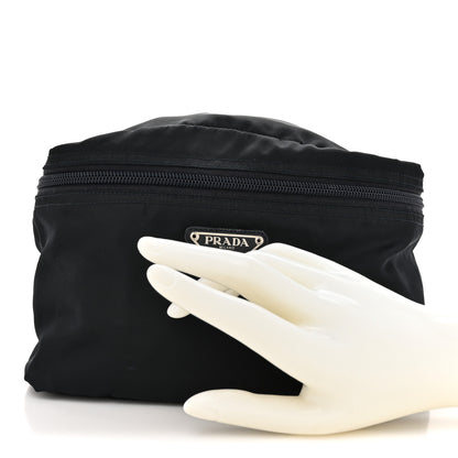 Prada Tessuto Nylon Handle Cosmetic Pouch Black 2 of 8