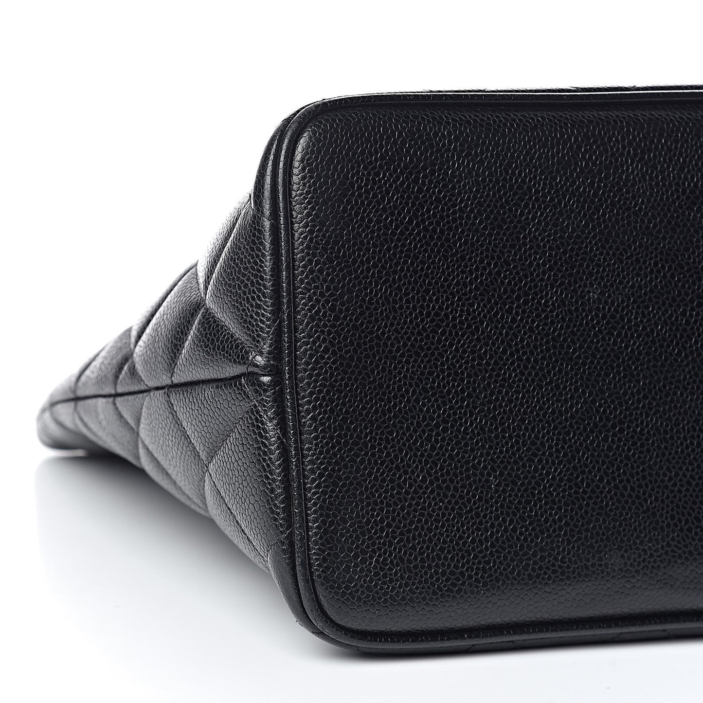 Caviar Quilted Medallion Tote Black