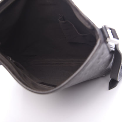 Gucci Calfskin Horsebit Embossed Abbey Messenger Dark Brown 5 of 10