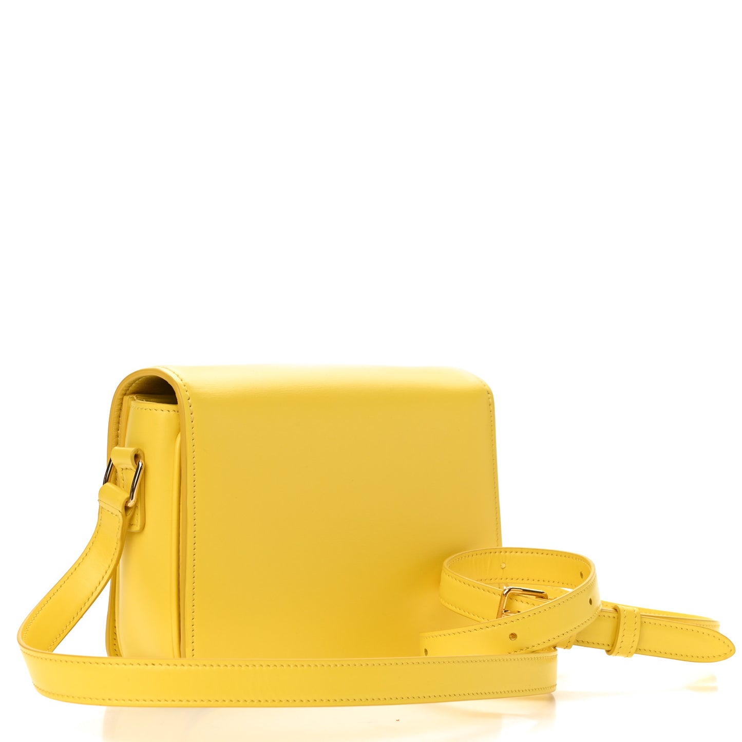 Shiny Calfskin Medium Triomphe Citron