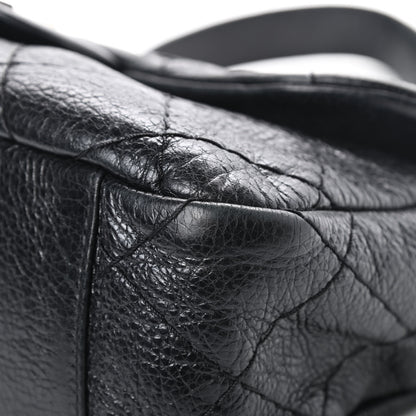 Chanel Glazed Calfskin Stitched On The Road Flap Black 10 of 16