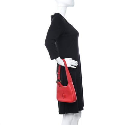 Versace Calfskin La Medusa Small Hobo Crossbody Red 2 of 8