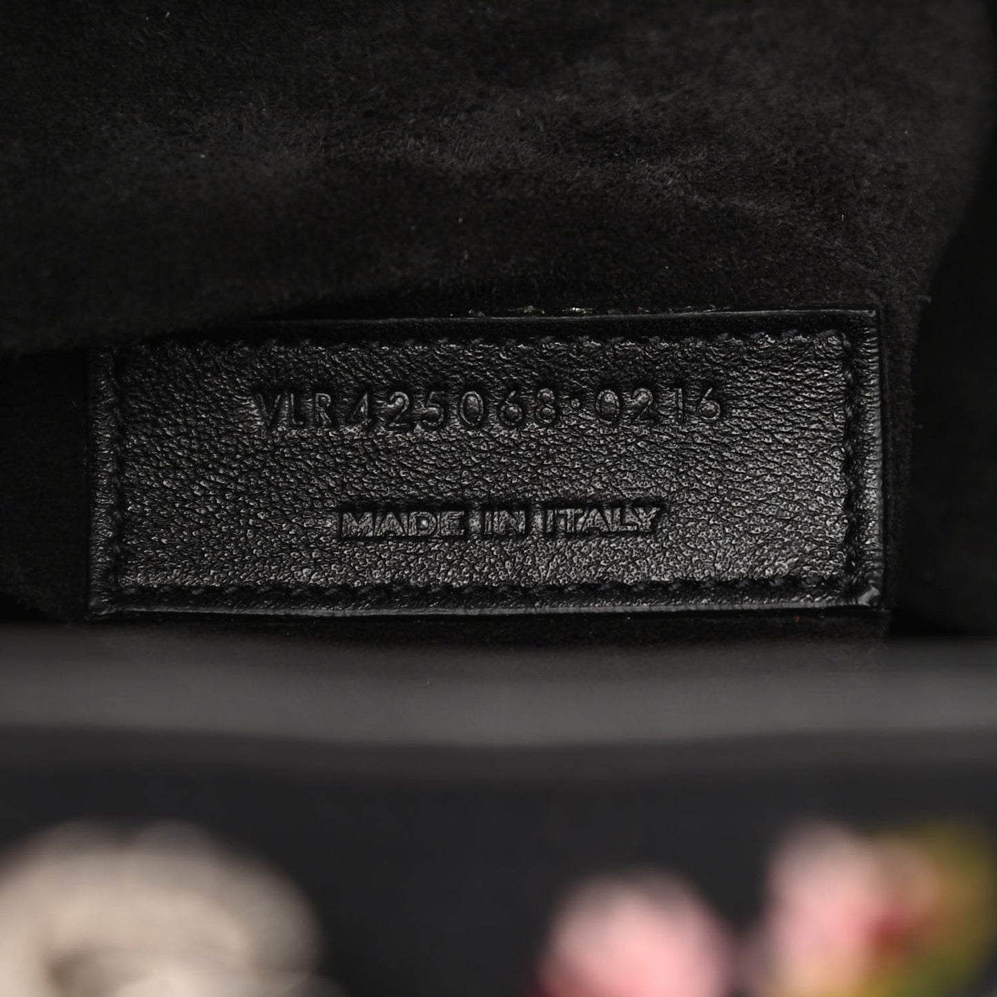 Woven Wool Embroidered Baby Emmanuelle Bucket Bag Black