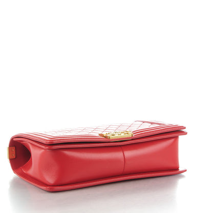Chanel Lambskin Quilted New Medium Boy Flap Red 4 of 8