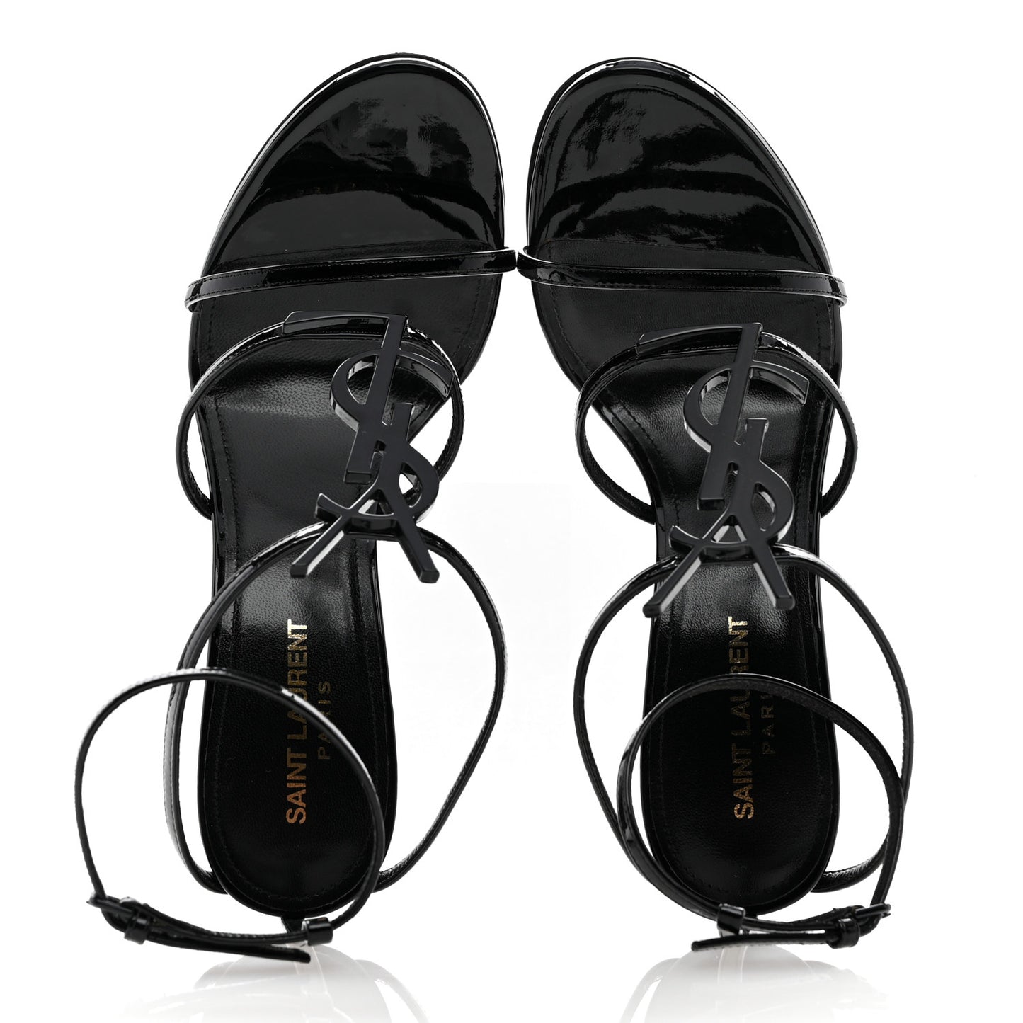 Patent Cassandra 100 Ankle Strap Sandals 39 Black