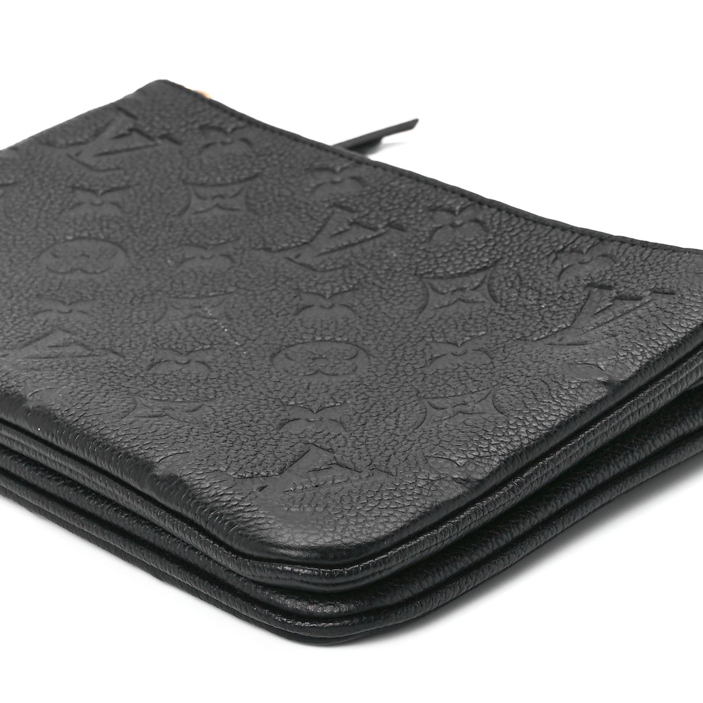 Empreinte Double Zip Pochette Black
