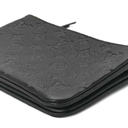 Louis Vuitton Empreinte Double Zip Pochette Black 11 of 11
