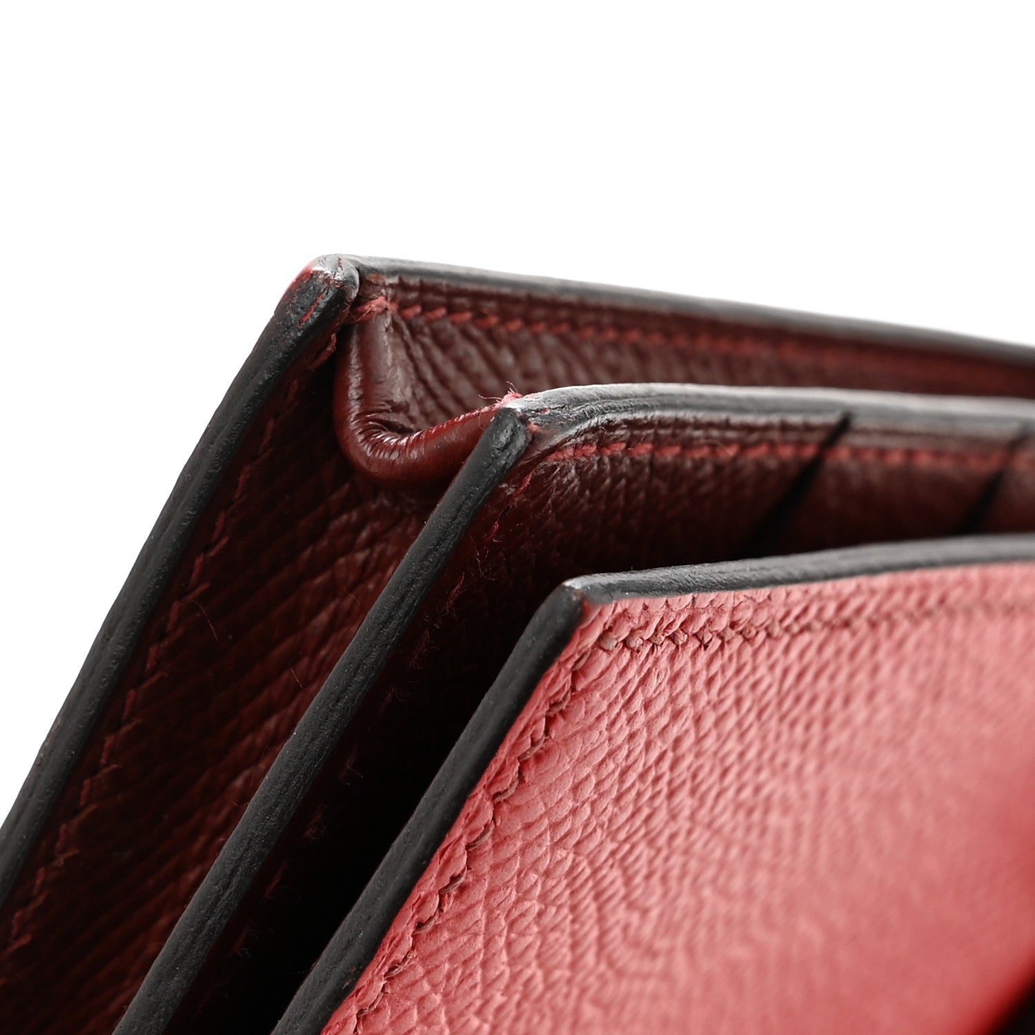 Hermes Epsom Bi-Color Bearn Gusset Wallet Rouge Casaque Rouge H 9 of 11