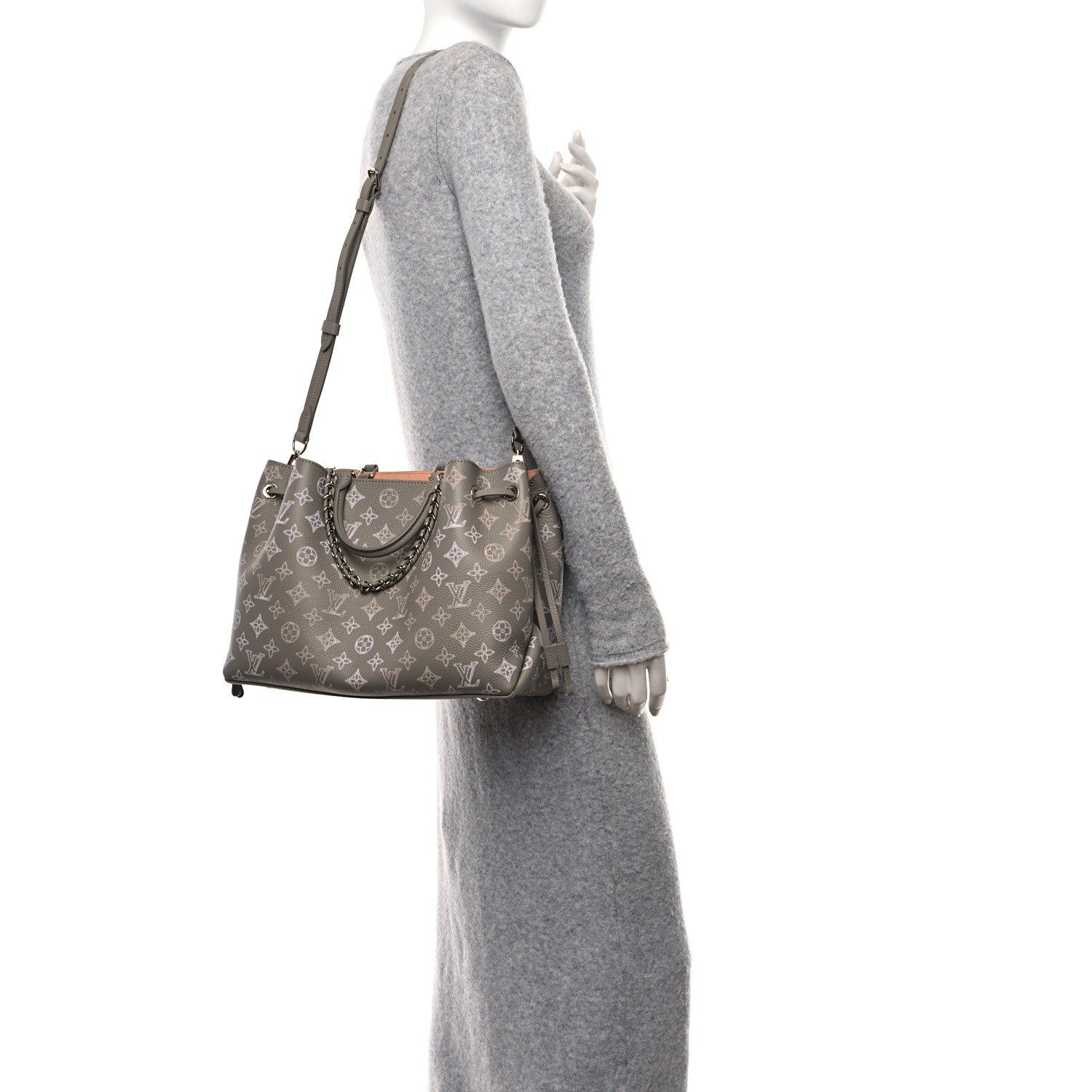 Louis Vuitton Mahina Flight Mode Bella Tote Grey 2 of 12