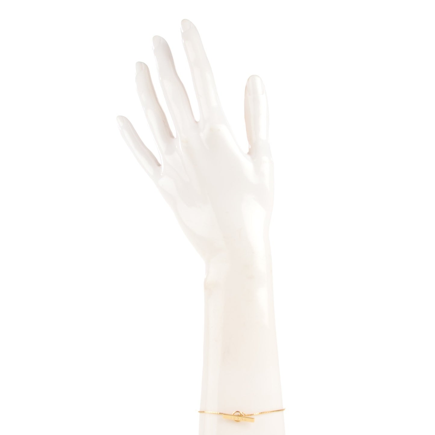 18K Yellow Gold 20mm Lariat Bracelet