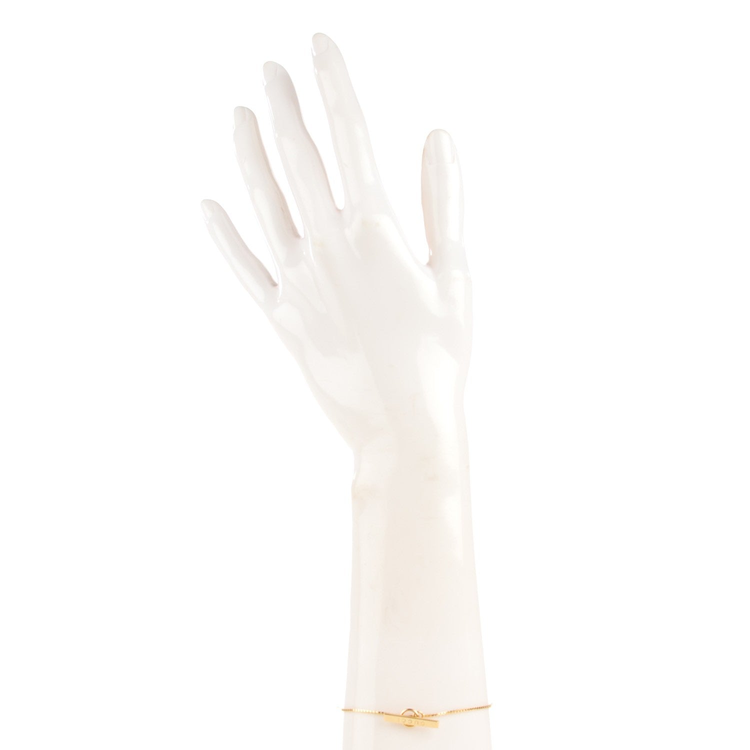 Gucci 18K Yellow Gold 20mm Lariat Bracelet 2 of 5