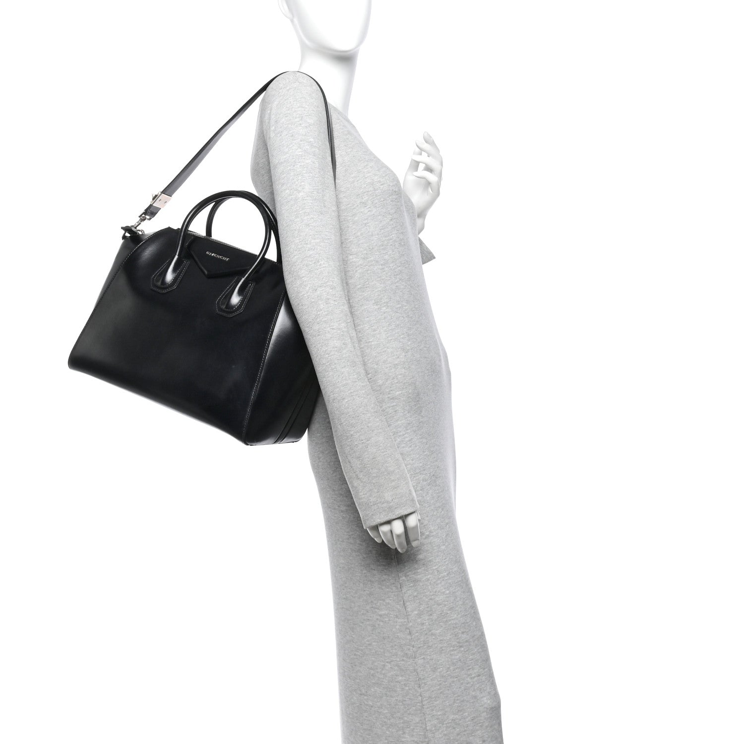 Givenchy Shiny Lord Calfskin Medium Antigona Black 2 of 11