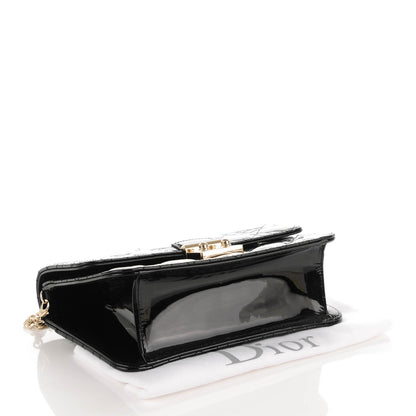 Christian Dior Patent Cannage Large Miss Dior Promenade Pouch Black 4 of 7