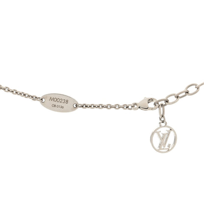 Louis Vuitton Flower Full Necklace Silver 4 of 5