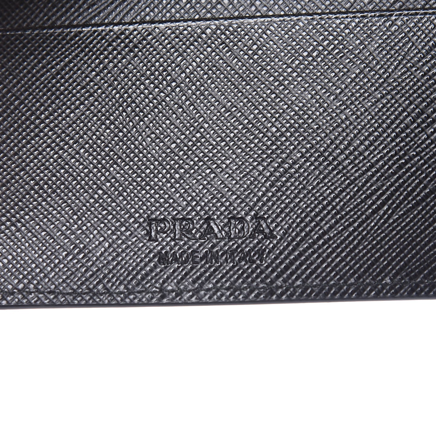 Saffiano Palm Tree Bi-Fold Wallet Black