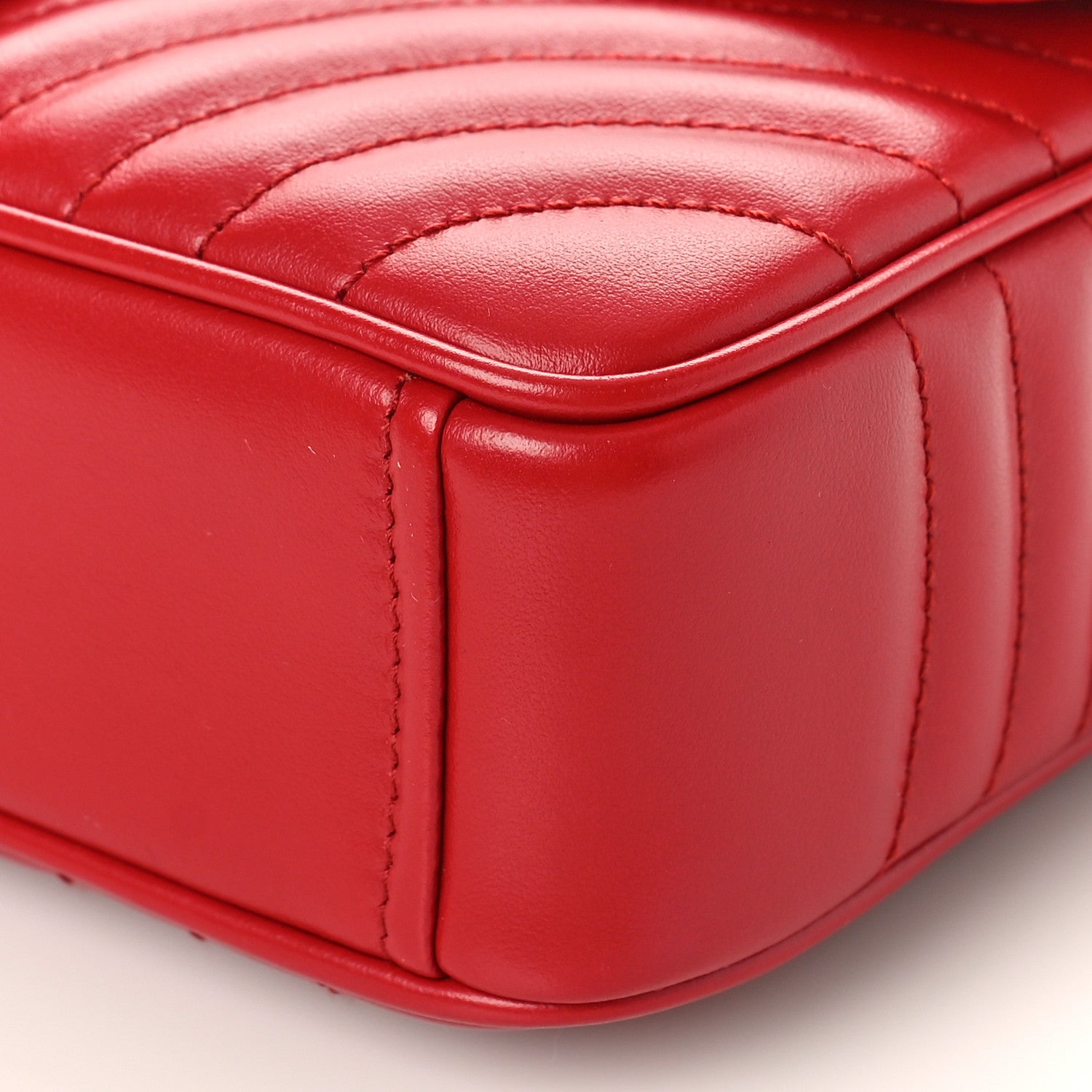 Prada Soft Calfskin Impunture Diagramme Medium Chain Flap Shoulder Bag Fuoco 8 of 8