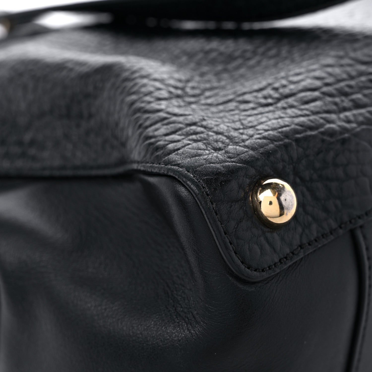 Burberry Signature Grain Calfskin Medium Tote Black 9 of 19