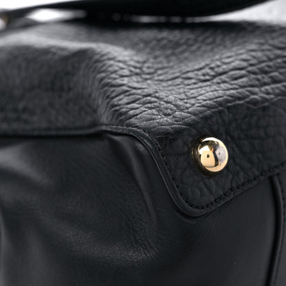 Burberry Signature Grain Calfskin Medium Tote Black 9 of 19