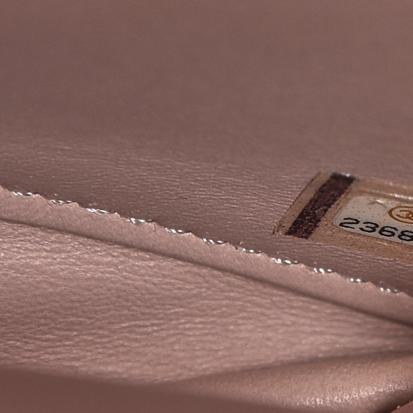 Iridescent Calfskin Quilted Small Straight Lined Flap Red
