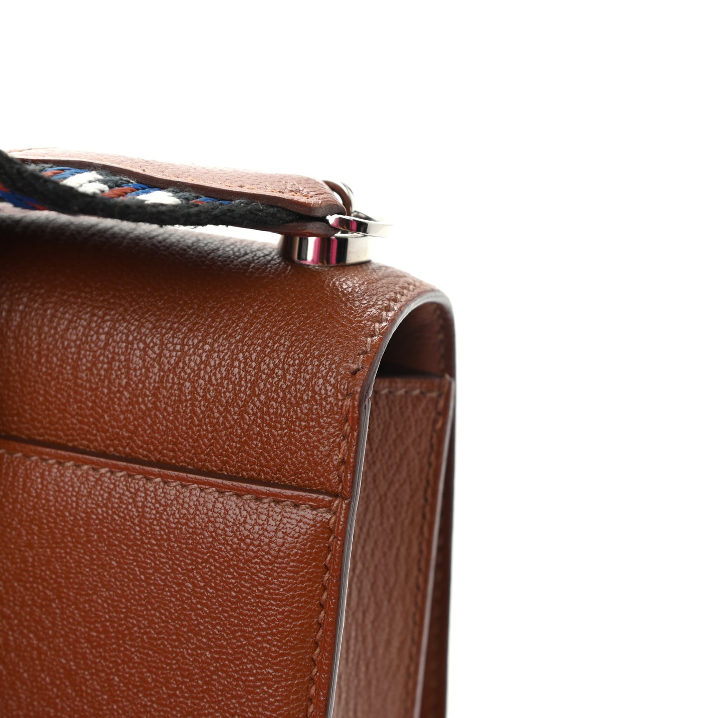 Chevre Mysore Mini Verrou Large Strap Bag Gold