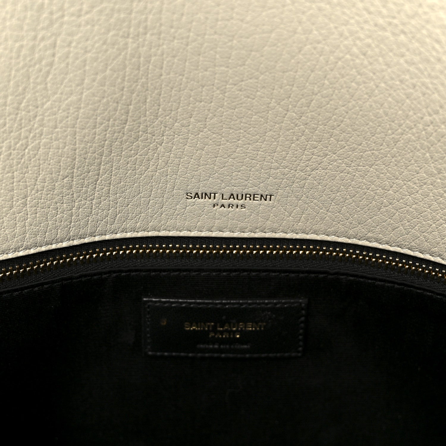 Saint Laurent Grained Lambskin Monogram Large Niki Chain Satchel Crema Soft 6 of 11