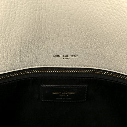 Saint Laurent Grained Lambskin Monogram Large Niki Chain Satchel Crema Soft 6 of 11