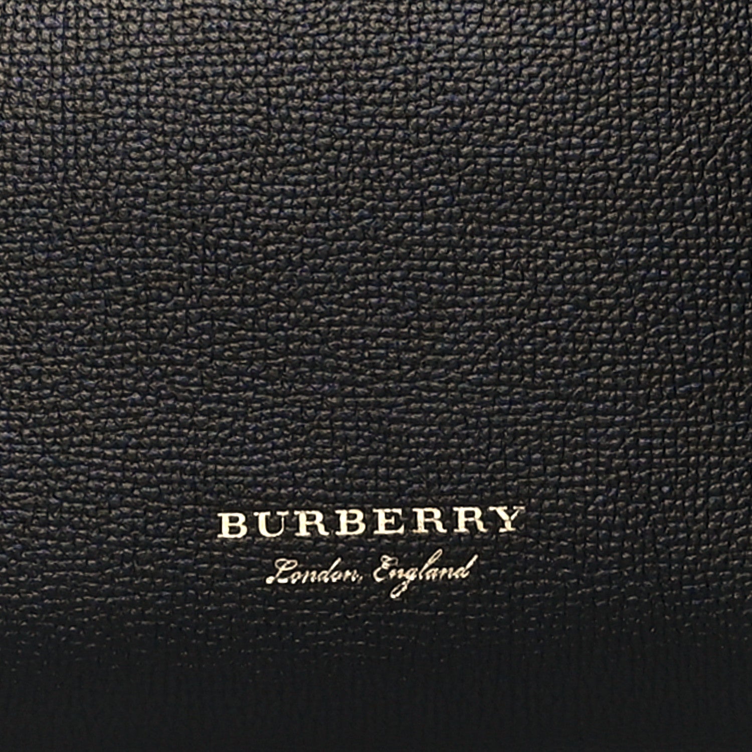 Burberry Grainy Calfskin House Check Medium Banner Tote Black 8 of 10