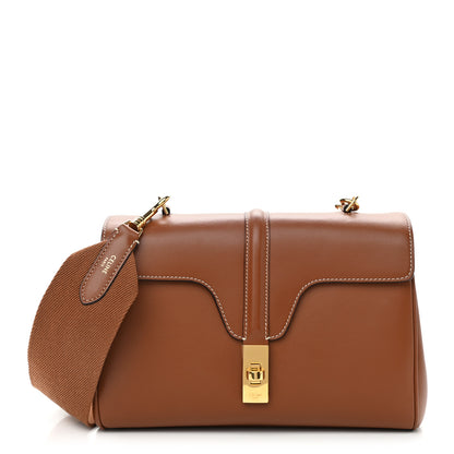 Celine Smooth Calfskin Teen Soft 16 Shoulder Bag Tan 1 of 10