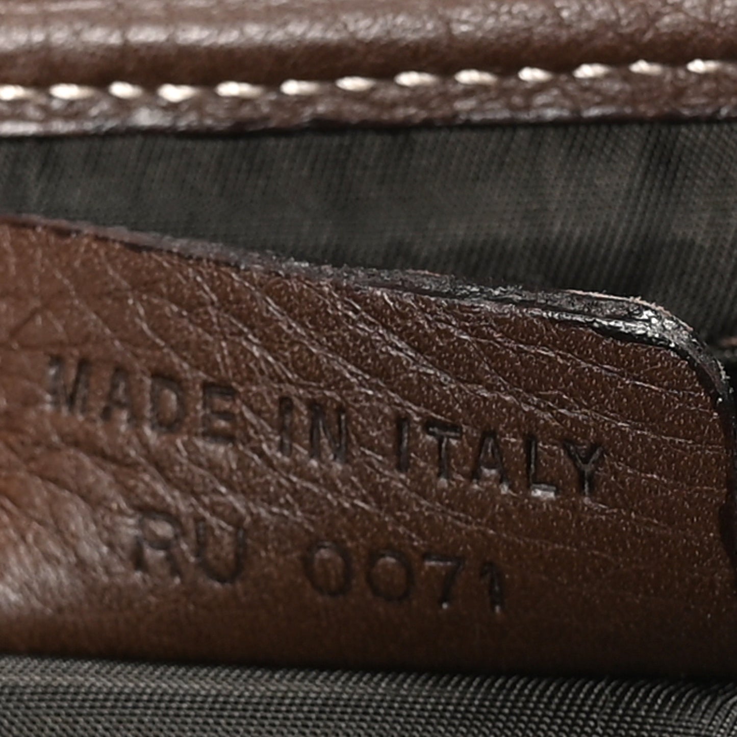 Calfskin Saddle Bag Brown