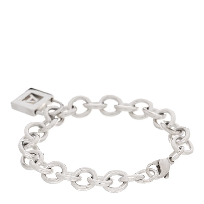 Tiffany Sterling Silver Initial A Lock Charm Bracelet 2 of 4