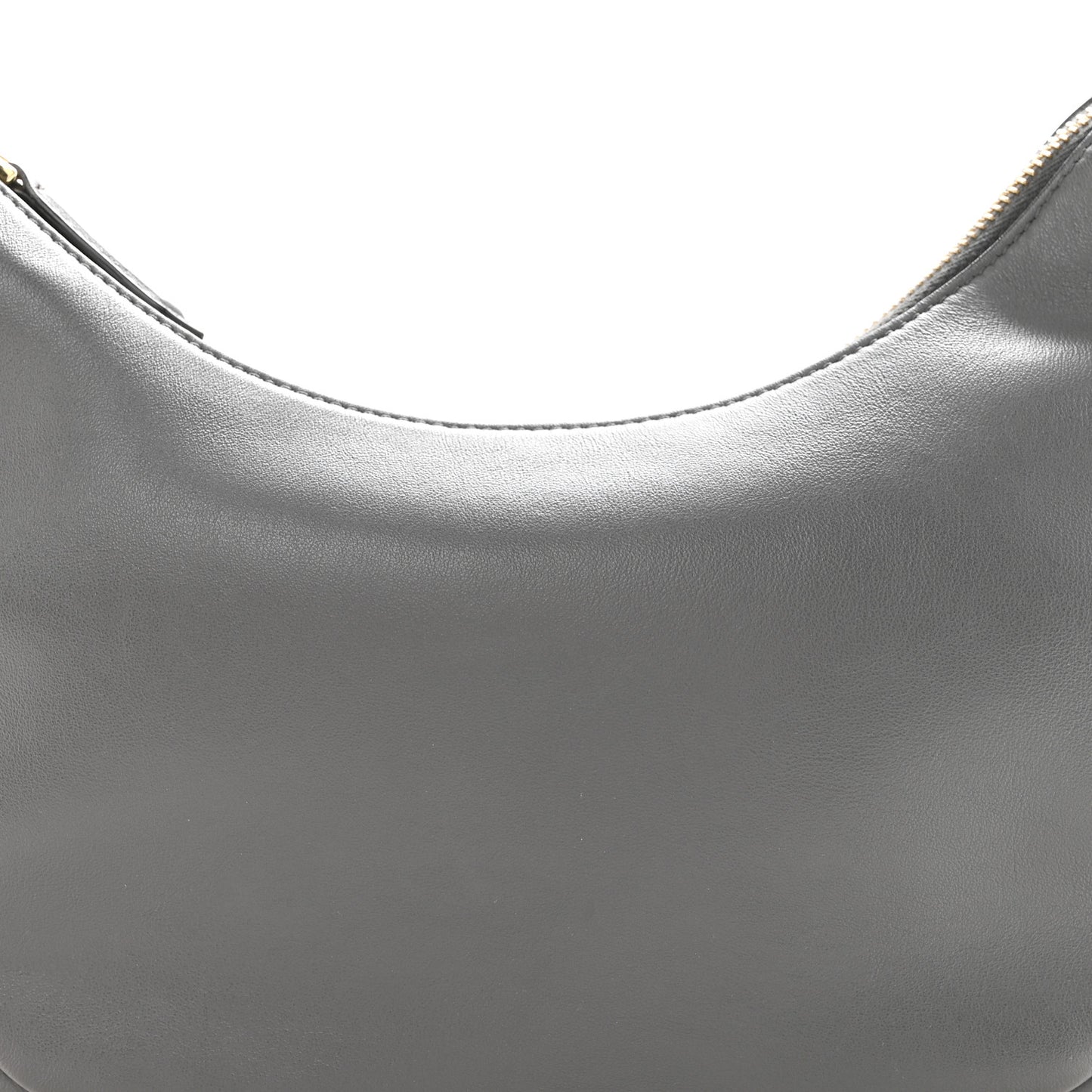 Vitello Grace Matte Small Fendigraphy Hobo Bag Anthracite