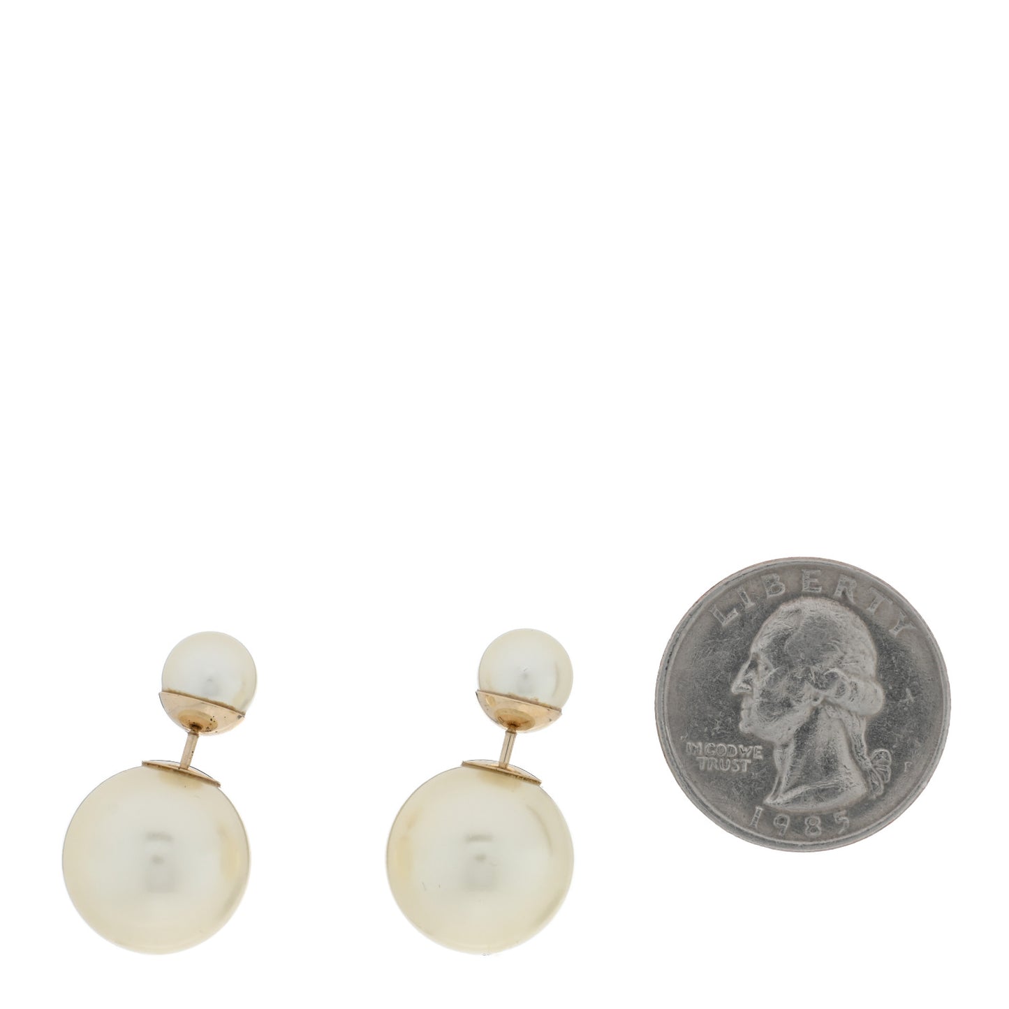Pearl Mise En Dior Tribal Earrings Gold