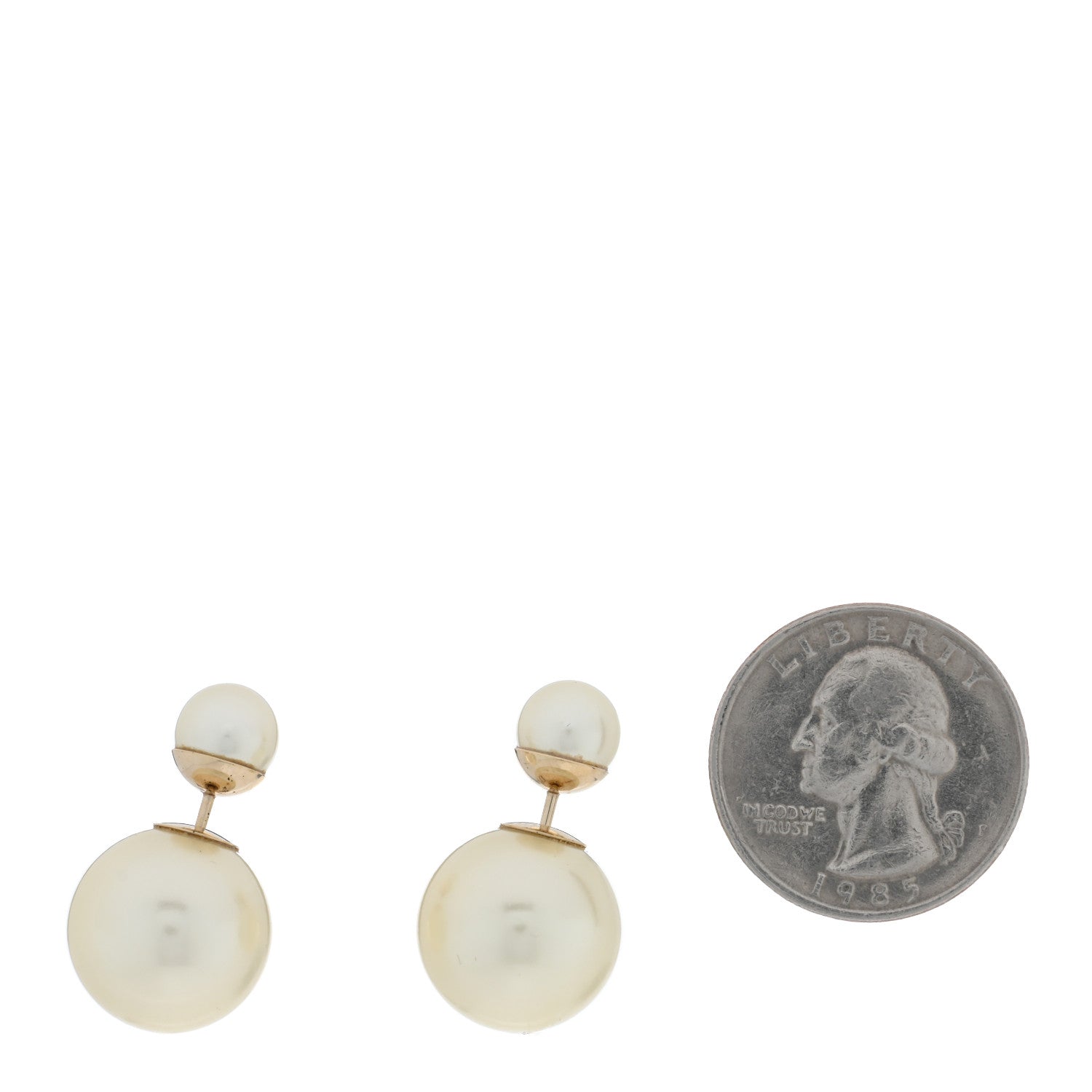 Christian Dior Pearl Mise En Dior Tribal Earrings Gold 2 of 4