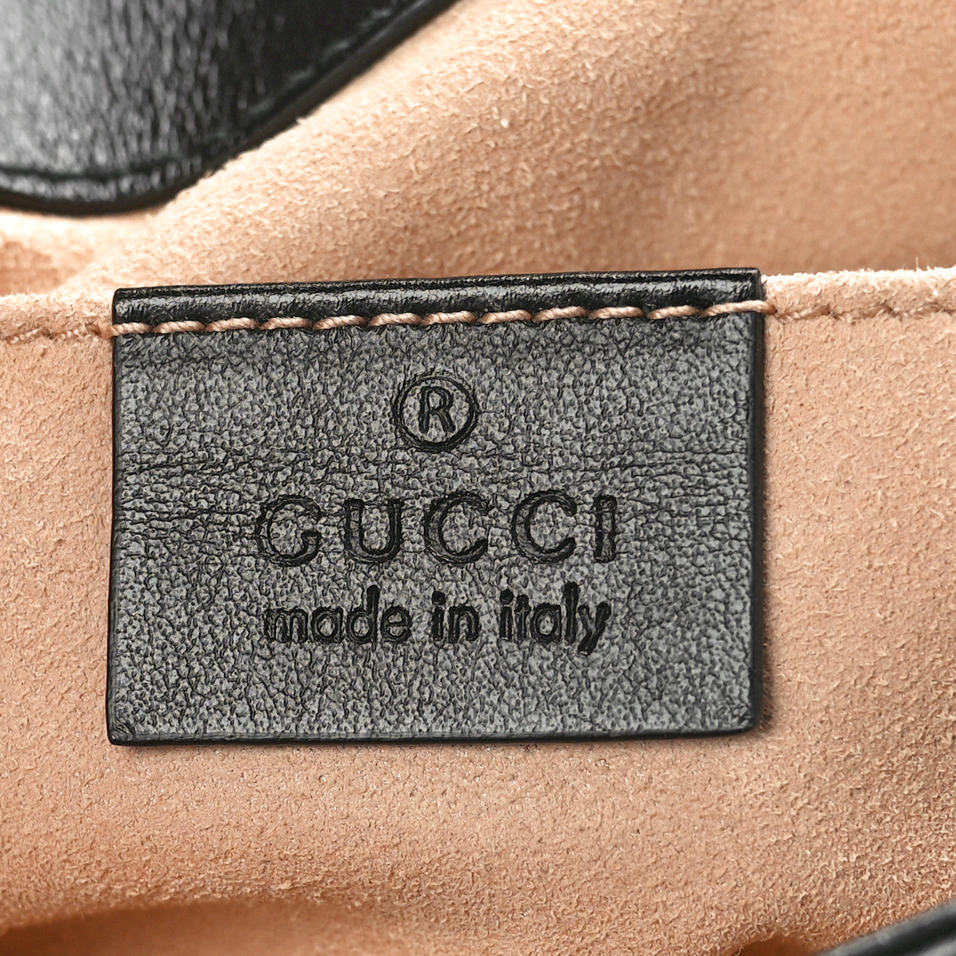 Gucci Calfskin Matelasse Mini GG Marmont Shoulder Bag Black 6 of 10