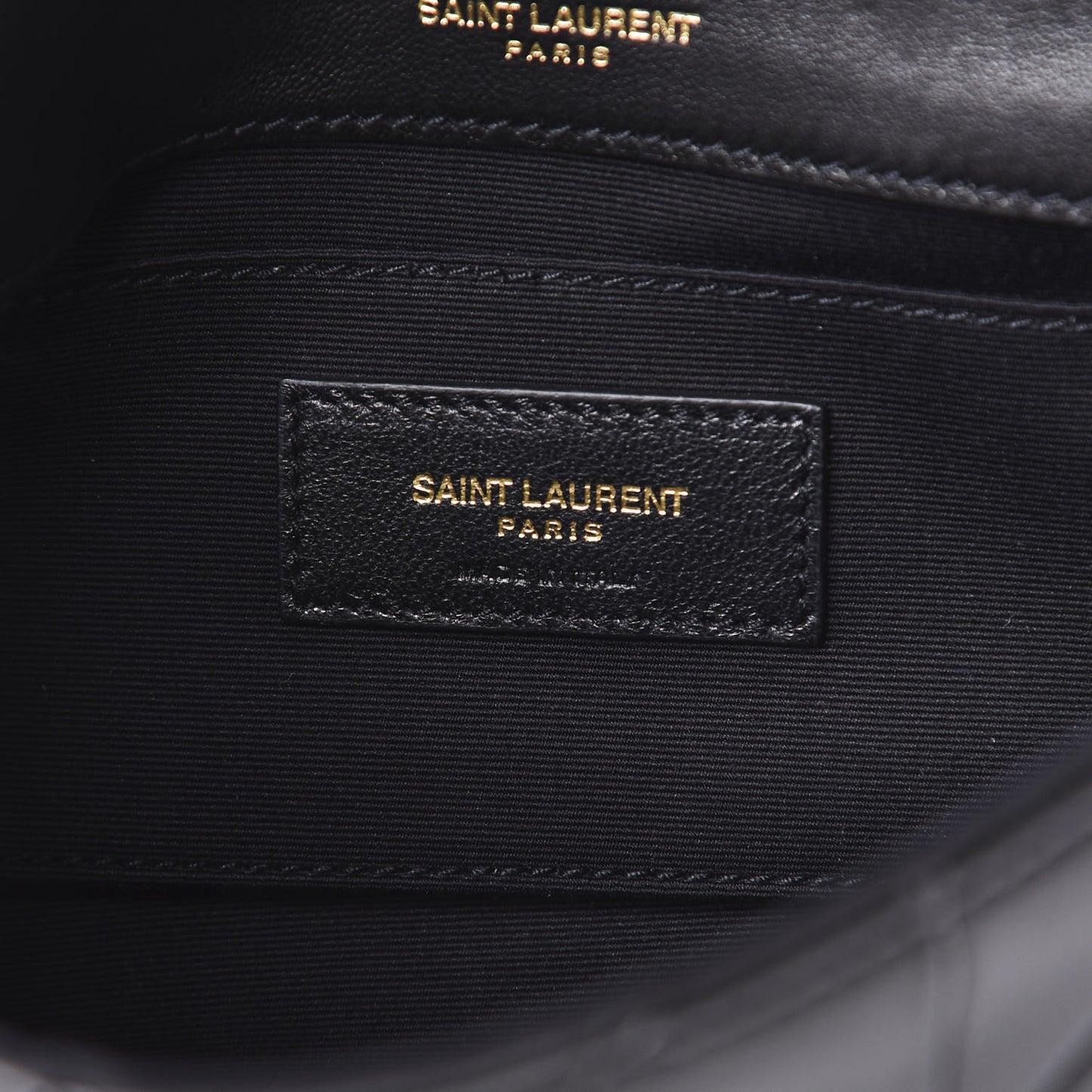 Lambskin Patchwork Monogram Small Jamie Black