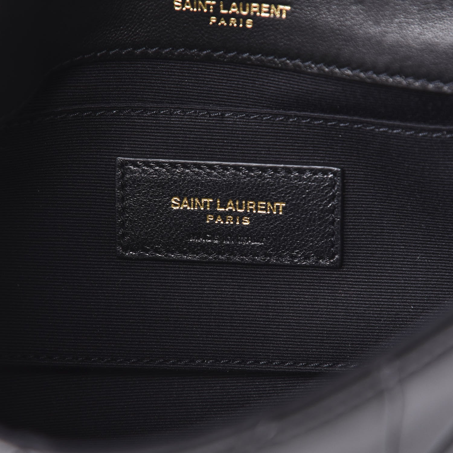 Saint Laurent Lambskin Patchwork Monogram Small Jamie Black 6 of 10