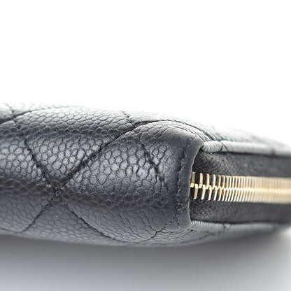 Chanel Caviar Quilted Large Gusset Zip Around Wallet Black 12 of 16