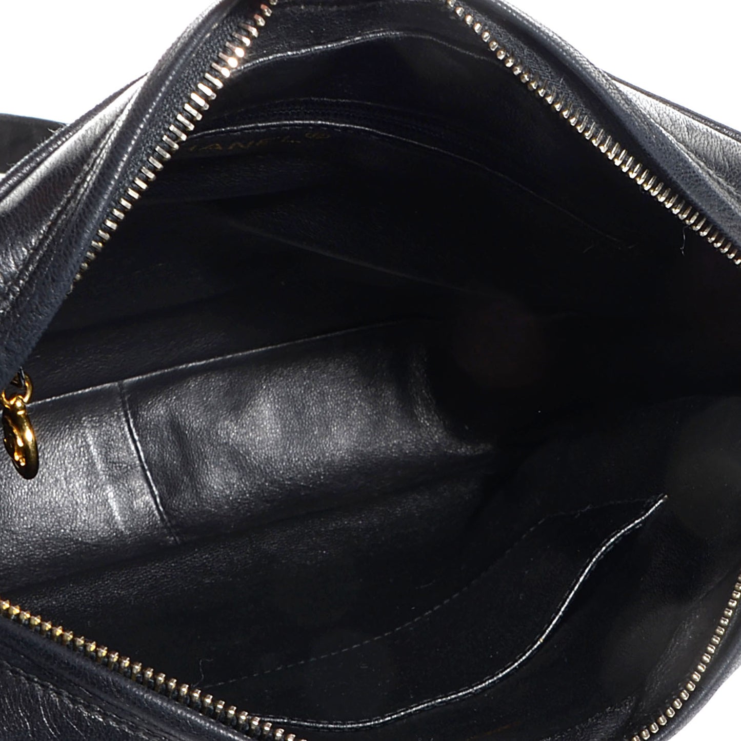 Lambskin Quilted Shoulder Bag Black