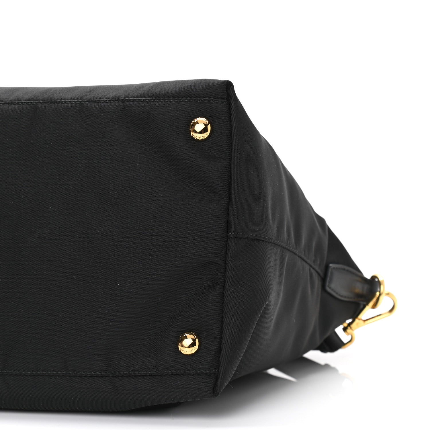 Prada Tessuto Nylon Saffiano Tote Black 9 of 9