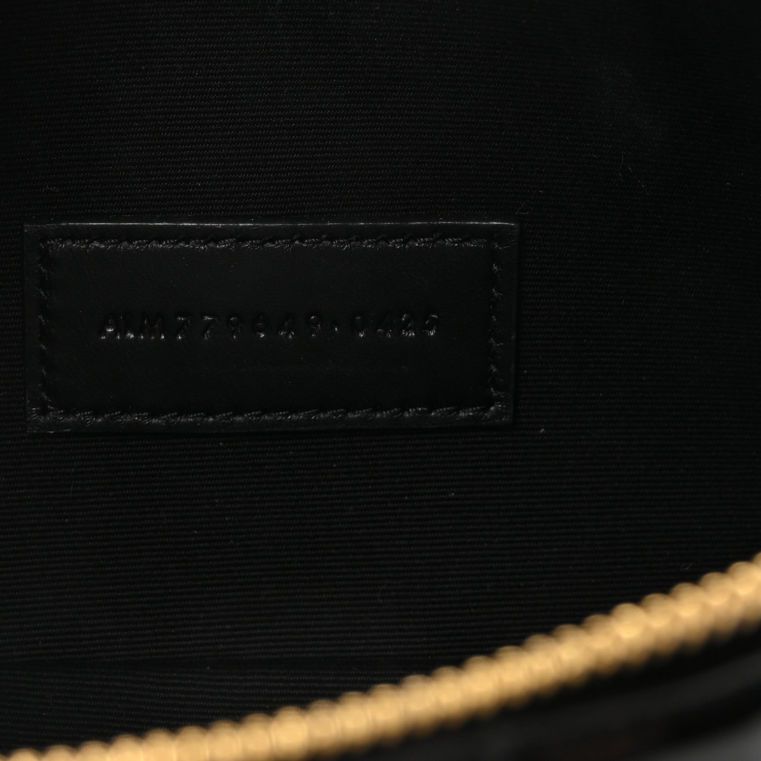 Saint Laurent Patent Calfskin Carre Quilted Cassandre Pouch On Chain Black 7 of 8