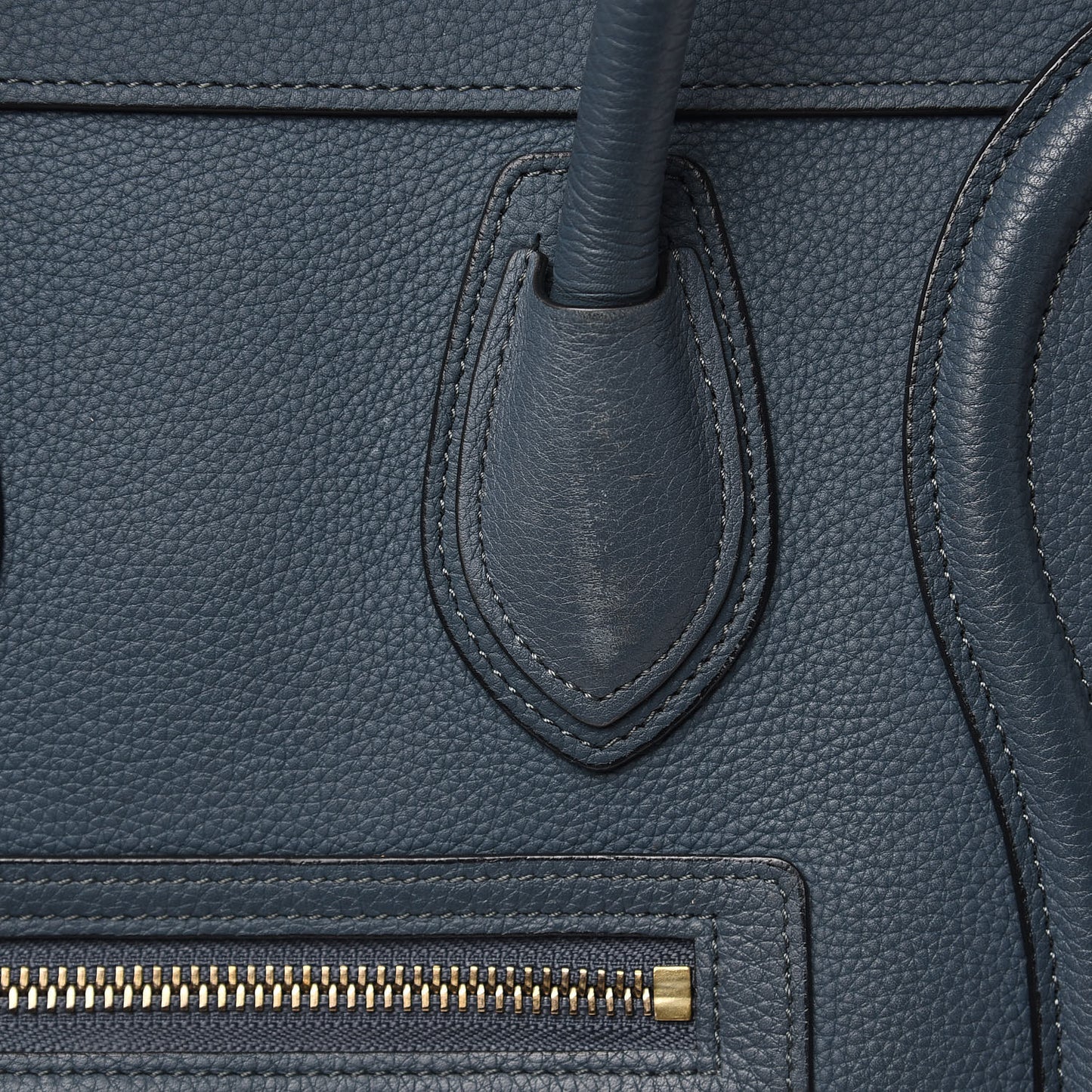Drummed Calfskin Micro Luggage Orage