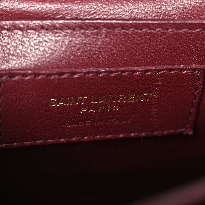 Saint Laurent Smooth Calfskin Medium Classic Monogram Cassandra Top Handle Dark Smog 6 of 11