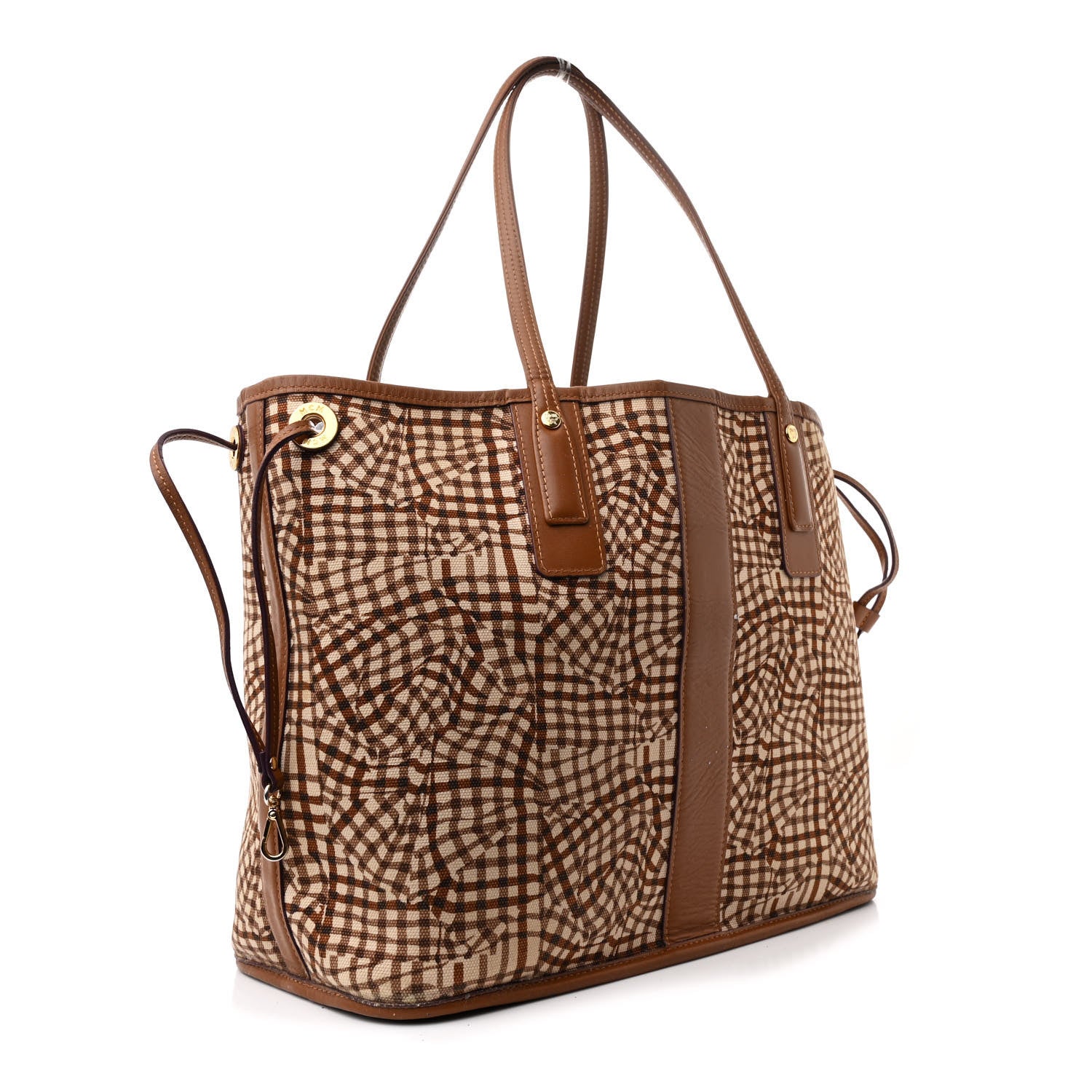MCM Visetos Medium Liz Reversible Shopper Tote Cognac 5 of 18