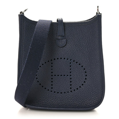 Hermes Taurillon Clemence Evelyne TPM Bleu Nuit 1 of 9
